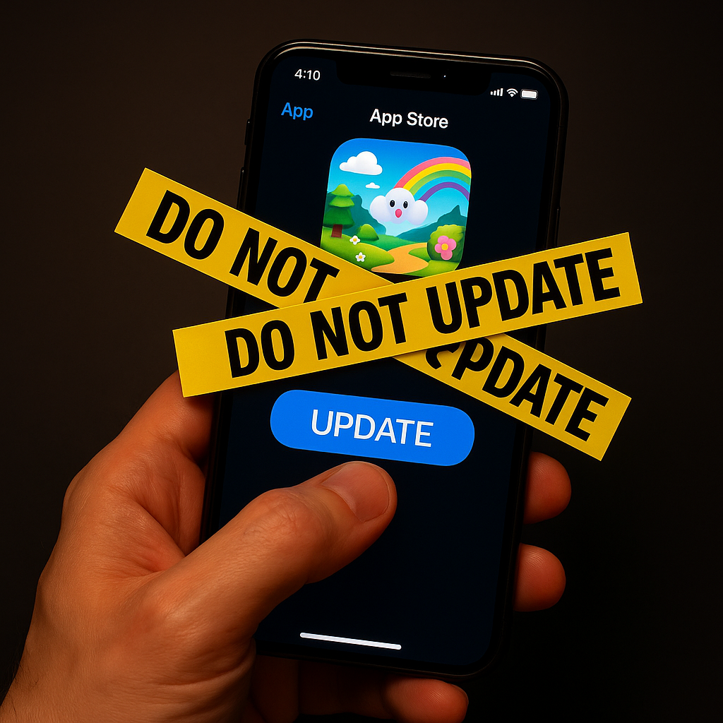 Kill auto-updates at the store level, not the app