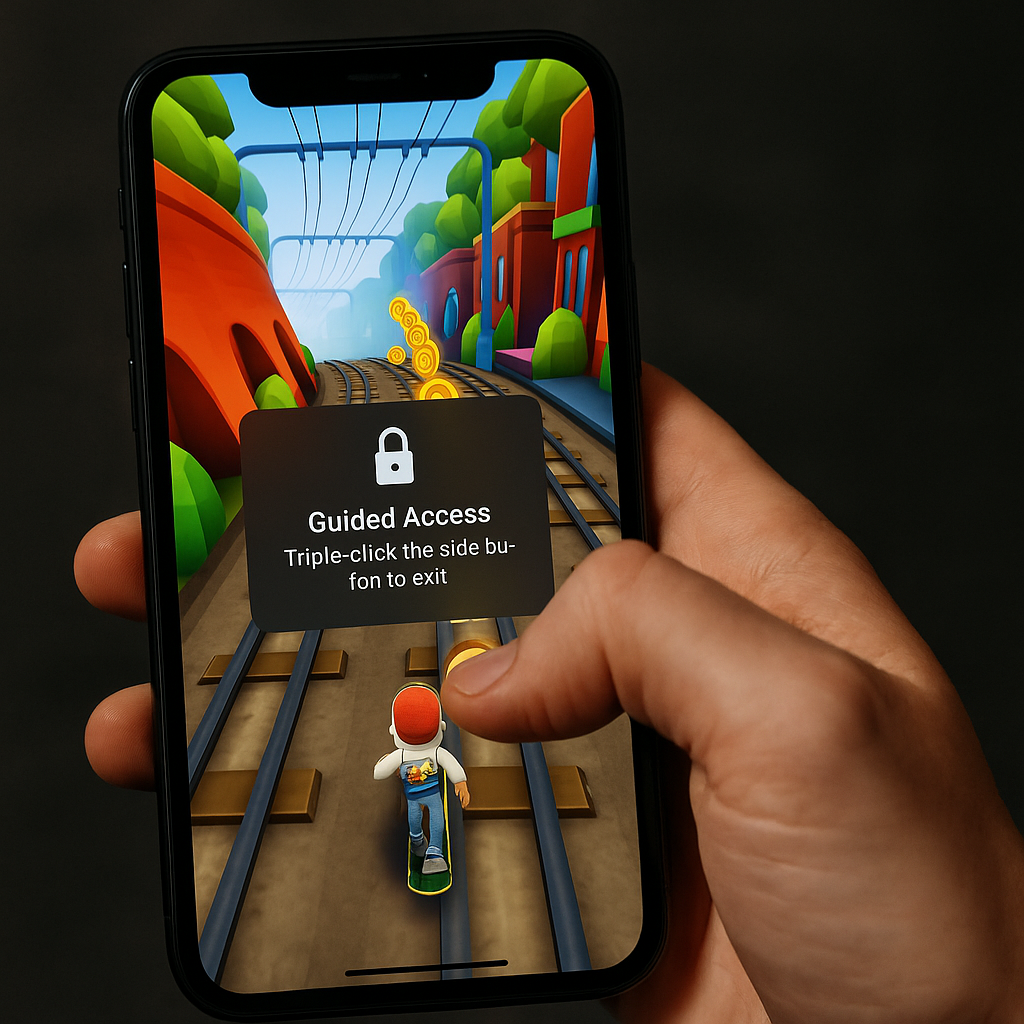 Use Guided Access (or App Pinning) to stop accidental taps