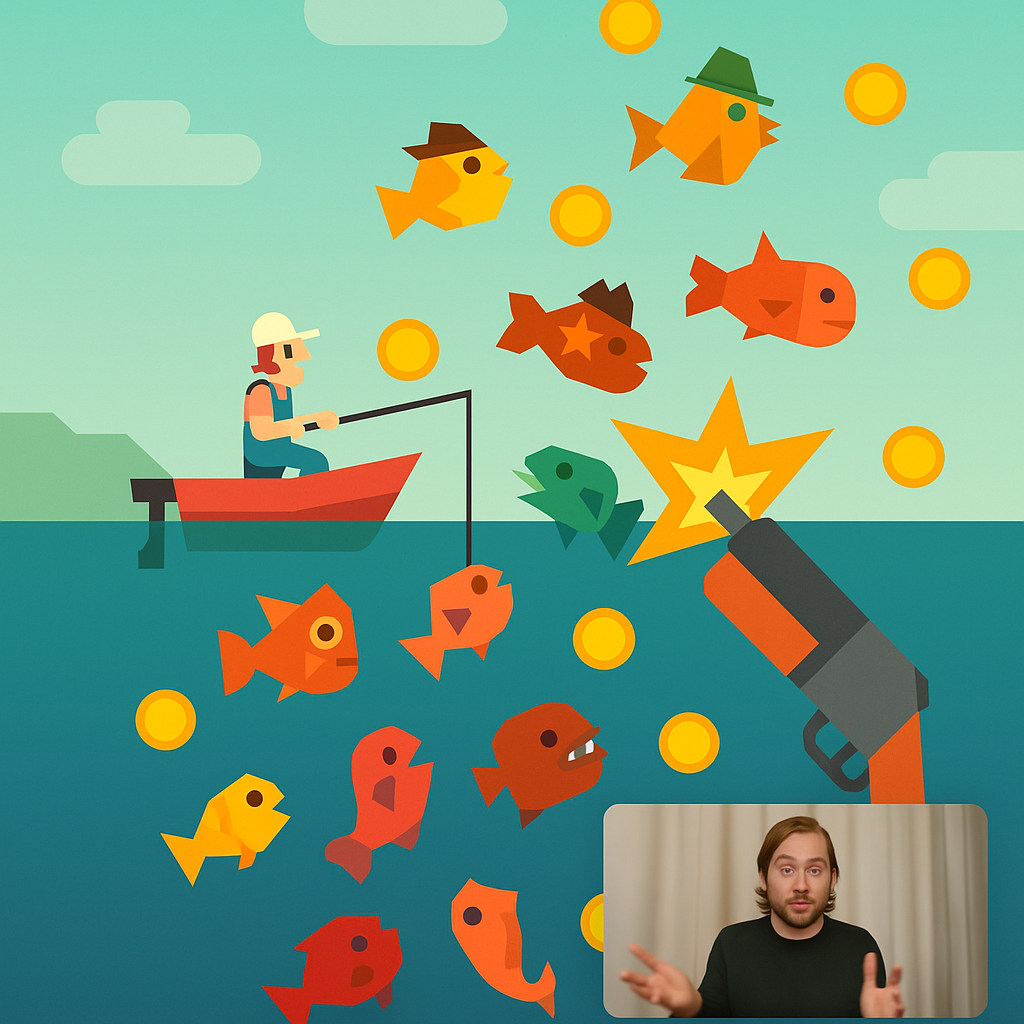 Ridiculous Fishing is still the funniest five-minute reset