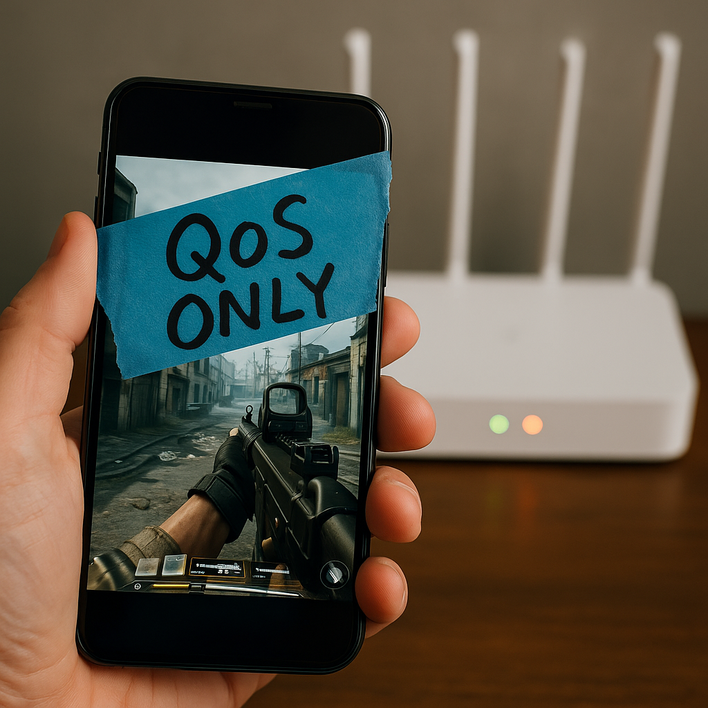 QoS for one device: the router setting that stops spikes