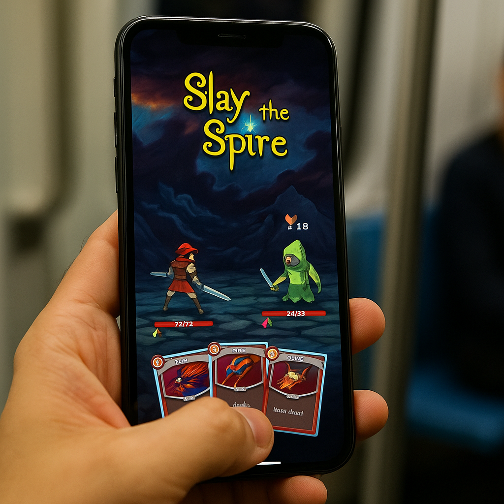 Slay the Spire keeps my hands busy between stops