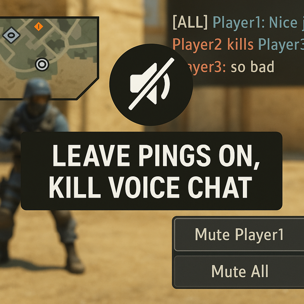 Mute with intent: keep pings, kill the spiral