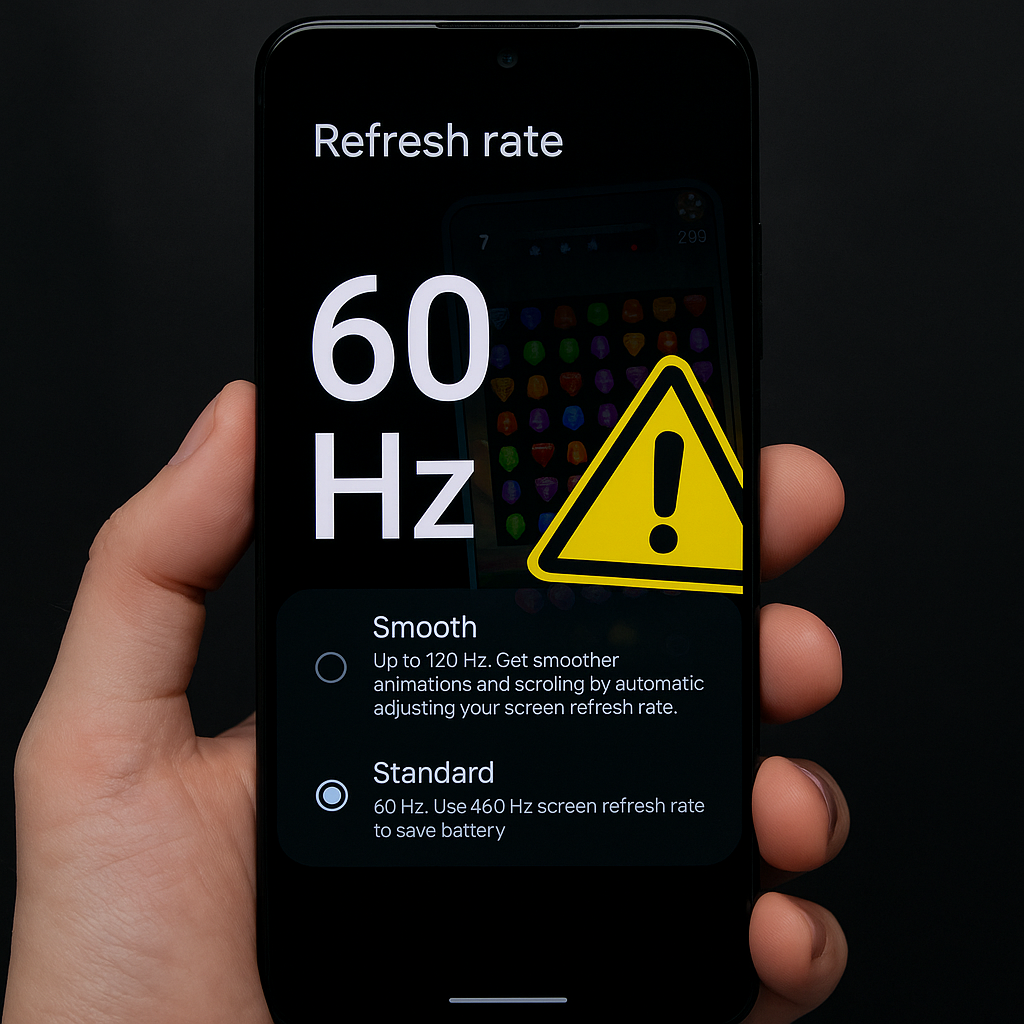 Lock your screen to 60 Hz when a game feels "off"